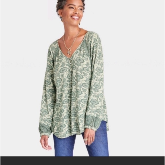 Women's Long Sleeve V-Neck
Tunic Top - Knox Rose - Picture 1 of 7